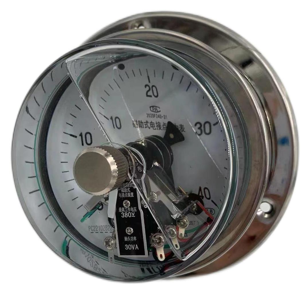 Bourdon Tube Pressure Gauge With Switch Contacts-Pressure Measurement ...